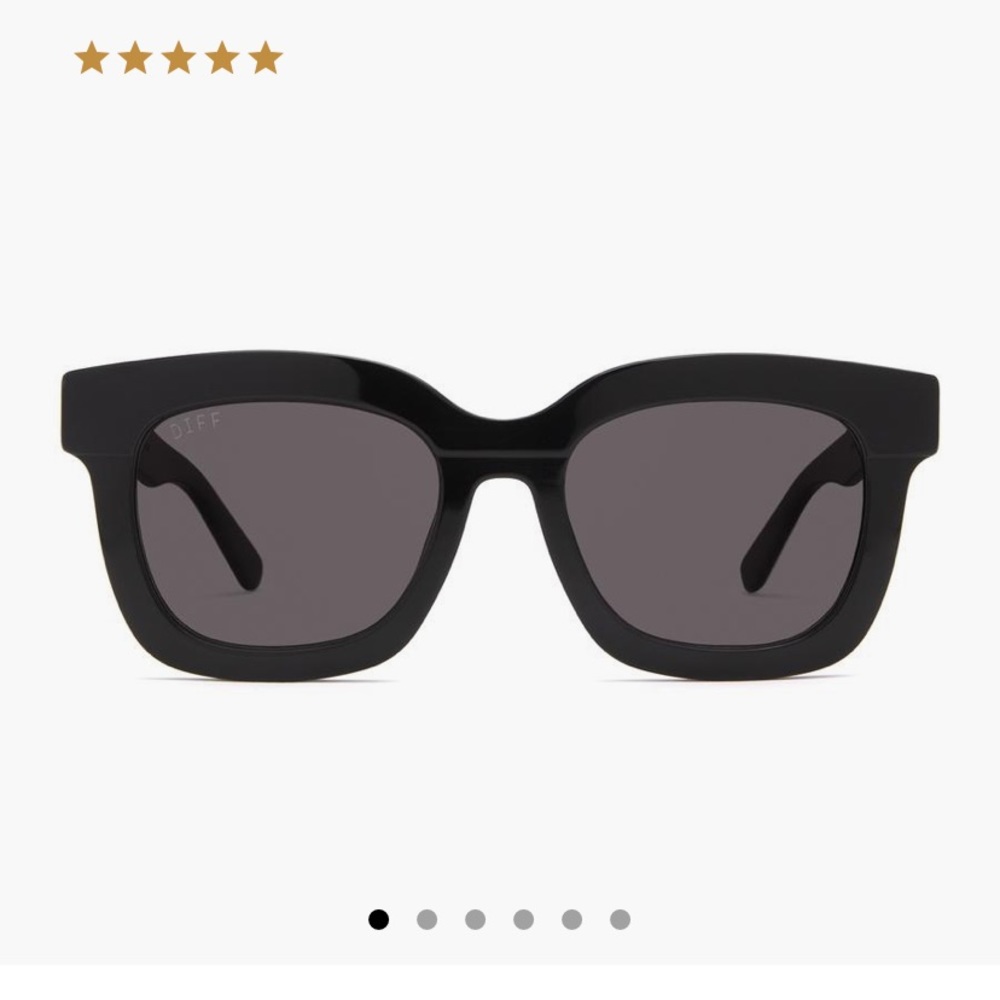 Diff Eyewear Carson Black Sunglasses NEW!!